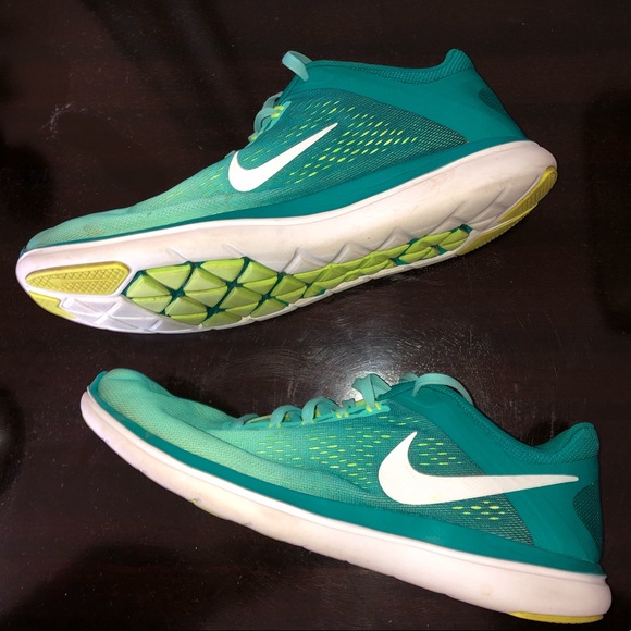 nike free rn womens green